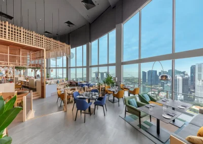 Inside SKAI Restaurant Singapore